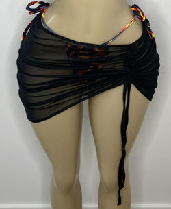 STRING ME UP BLACK SKIRT