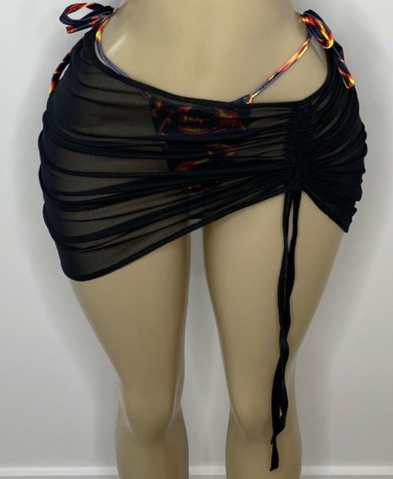 STRING ME UP BLACK SKIRT