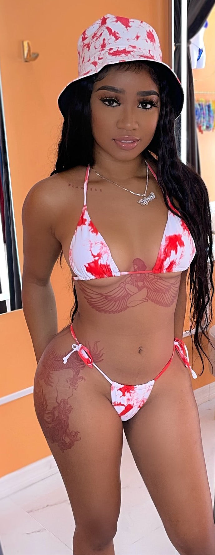 TIE DYE SET - RED
