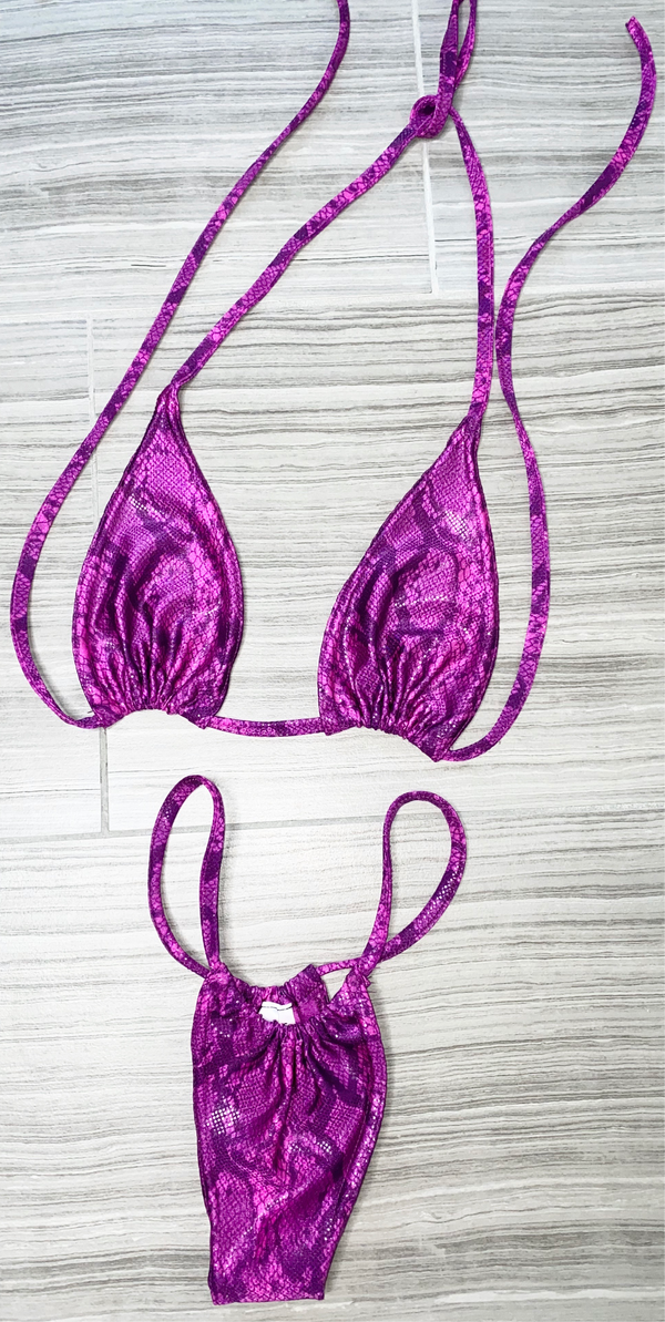 Purple Snakes Mini Thong